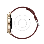 Huawei Watch GT5 Pro 42mm İle Uyumlu Yumuşak PureLux Soft Tokalı Silikon Kordon  Mürdüm - 5