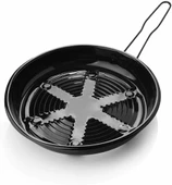 Saplı Profesyonel Emaye Közleme Tavası (Kestanematik) - 3