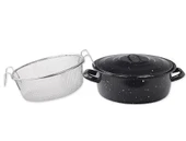 Emaye Mutfak Seti Kızartma, Kavurma Közleme Seti (3 Parça) - 4