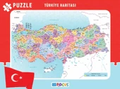 Blue Focus Türkiye Haritası - Frame Puzzle Boy 72 Parça - 1