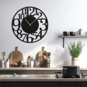 MODERN AHŞAP DEKORATİF DEKOR SAAT - 1