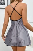 Love Baskılı Saten - 3