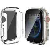 Apple Watch Series 7 8 9 45mm Uyumlu Hayalet PC Sert Kasa Ekran Koruycu 360 Güvenli Koruma  Şeffaf thumbnail 3