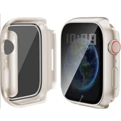 Apple Watch 2 3 4 5 6 44mm Uyumlu Hayalet PC Sert Kasa Ekran Koruycu 360 Güvenli Koruma  Starlight thumbnail 3