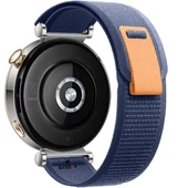 Huawei Watch GT5 41mm Uyumlu Kordon Trail Loop Cırtlı Yumuşak Kumaş Şık Kordon  Lacivert thumbnail 2