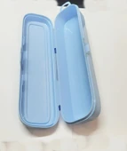 Beyaz Multi Renkli Kapaklı Kalemlik Kutusu -Çanta İçi Saklama - Diş Fırçası - Makyaj Fırçası Kutu - 3