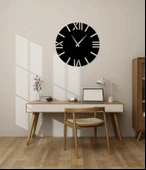 Modern Ahşap Tasarimli Dekoratif Duvar Saat - 1