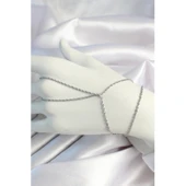 Pirinç Gümüş Renk Burgu Zincirli Şahmeran - Tj-sn646 - 1