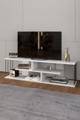 TV SEHPASI TV ÜNİTESİ RAFLI 140 CM GZD BEYAZ - 2
