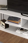 TV SEHPASI TV ÜNİTESİ RAFLI 140 CM GZD BEYAZ - 4
