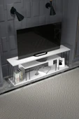TV SEHPASI TV ÜNİTESİ RAFLI 140 CM GZD PLUS BEYAZ - 3
