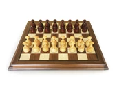 Helena Wood Art Masif Ceviz Sedefli  Dama Takımı 40 cm Kahve-50mm - 2