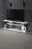 TV SEHPASI TV ÜNİTESİ RAFLI 140 CM GZD PLUS BEYAZ - 2