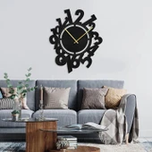 Kelebek Modern Ahşap Dekoratif duvar Saat - 1
