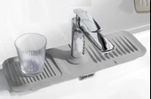 Elastik Mutfak Banyo Musluk Matı Düzenleyici Kaydırmaz Taban Organizer Lavabo Kenar Matı - 3