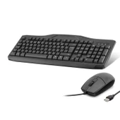 Kablolu Klavye Mouse Set Q Siyah Oak930 - 1