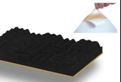 Yapışkanlı Yanmaz Akustik Sünger40mm 50Dns 100cm x 100cm - 1