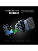 HiFuture Pocket S Kablosuz Bluetooth 5.4 IPX7 Su Geçirmez 5W TWS Taşınabilir Mini Hoparlör Siyah - 8