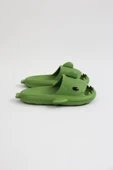 WG500 Köpekbalığı Haki Unisex Tam Ortopedik Terlik Shark Slides thumbnail 2