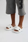 WG500 Köpekbalığı Beyaz Unisex Tam Ortopedik Terlik Shark Slides Cocuk thumbnail 4