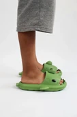WG500 Köpekbalığı Haki Unisex Tam Ortopedik Terlik Shark Slides - 5