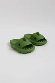 WG500 Köpekbalığı Haki Unisex Tam Ortopedik Terlik Shark Slides - 3