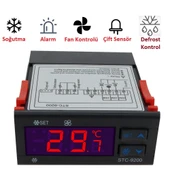 YATE10 STC-9200 DC12-72V 10A FRİGO SOĞUTMA TERMOSTAT - 1
