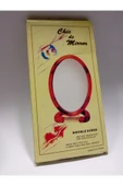 abnturk Çift Taraflı Büyüteçli Ayna 145x105mm Oval Makyaj Kozmetik Aynası Şık Plastik Çerçeveli Güzelik Ayna - 3