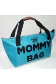 abnturk Turkuaz Mommy Bag Anne Bebek Bakım Çantası Geniş Hacimli Sağlam Omuz Askılı Günlük Kirtutmaz Çanta - 1