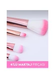 abnturk 4 Lü Profesyonel Balık Makyaj Fırça Seti - 2