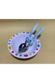 abnturk Çocuk Mama Tabağı Seti 3’Lü Çocuk Yemek Takımı Tabak Çatal Kaşık - 3