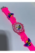 abnturk Pembe Renk Kız Çocuk Analog Kol Saati 3D Silikon Kordonlu Saat - 3