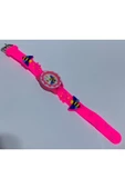 abnturk Pembe Renk Kız Çocuk Analog Kol Saati 3D Silikon Kordonlu Saat - 1