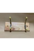 abnturk Ultra Lüks Dekoratif Duvara Monte Ahşap 2 Li Duvar Askısı 20x7cm - 3