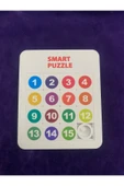 abnturk Smart Puzzle Sayı Rakam Temalı Kaydırmalı 16 Parça Yapboz 9X9 Boyutunda - 1