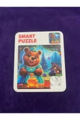 abnturk Smart Puzzle Küçük Ayı Temalı Kaydırmalı 16 Parça Yapboz 9X9 Boyutunda - 1