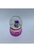 abnturk 6cm Mini Işıklı Renkli Pony Sevimli Kar Küresi - 4
