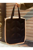 abnturk Orta Kalite Krem Rengi El Çantası 40x30Cm - 1