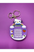 abnturk 1 Adet Hello Kıtty Temalı Mini Hesap Makinesi Arkası Labirent Oyunlu Çanta Aksesuarı Anahtarlık - 4