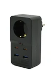 WINNBOSS Wınnboss Akım Korumalı Priz 4 Usb 1 Priz 3438 - 1