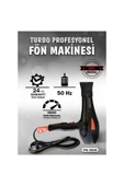 abnturk Çok Fonksiyonlu Turbo Pro Ergonomik 2500W Saç Kurutma Profesyonel Kuaförlerin Tercihi Fön Makinesi - 2