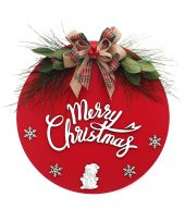 35cm Yılbaşı Kapı Süsü Merrry Christmas - 1
