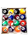abnturk 10 no  Büyük Boy Bilardo Topu Anahtarlık  Ø 4 cm Çapında Mavi Renk Emsalsiz Hobi Tarz Hediye - 2
