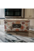 abnturk 34*19*15 Cm Ebatlarında Geniş Kapasiteye Sahip Ahşap Yapım Ekmeklik Üzerinde Hasır Tutacağı ile - 3