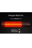 abnturk Uzaktan kumandalı 5 kademeli ısı ayarlı 2000 W gücünde halogen black pro dış mekan ısıtıcı - 3