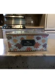 abnturk 34*19*15 Cm Ebatlarında Geniş Kapasiteye Sahip Ahşap Yapım Ekmeklik Üzerinde Hasır Tutacağı ile - 1