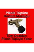 abnturk Gri Piknik Tüpü Için Gaz Musluğu +1 Metre Hortum 2 Kelepçe Bu Setle Piknik Tüpü Çok Işlevsel - 3