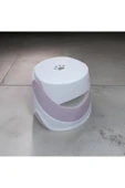 abnturk 25*24 Cm Pembe Renk Plastik Kaydırmaz Çocuk Tabure Ve Sandalyesi - Katlanır Pati figürlü - 3