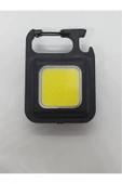 abnturk Mini Projektör Fener Flaşör Ve çok  Fonksiyonlu Mini Led Lamba Anahtarlık USB Şarjlı Genel Yaşam Ürü - 3