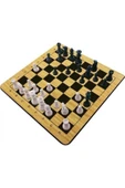 abnturk 31*30 cm Ahşap Satranç seti zeka mantık strateji oyunu 2 kişilik oyunlar - 2